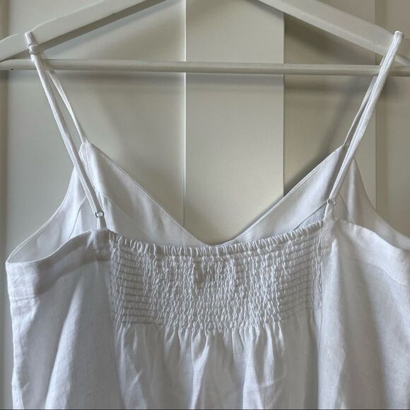 WILFRED Chariot Linen Midi Dress in White Medium - Picture 7 of 9